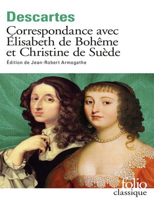 cover image of Correspondance avec Élisabeth de Bohême et Christine de Suède